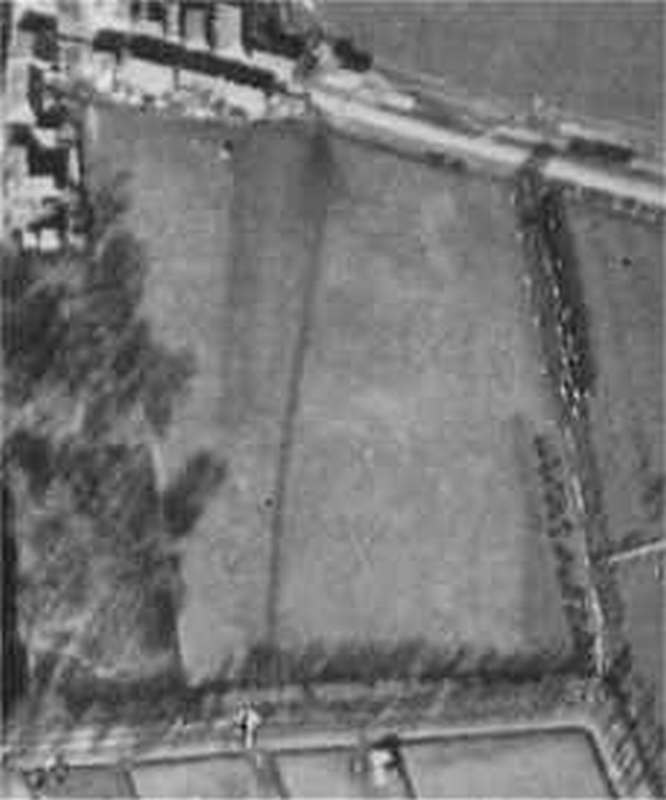 detail van een luchtfoto uit 1931 van de Begijnenkamp