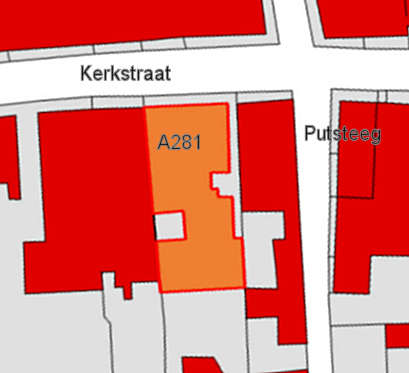 kavel zoals voorkomend op de kadastrale kaart van 1832