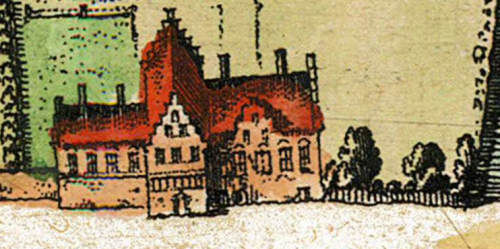 Oldhagensdorp op de kaart van Blaeu (1649)