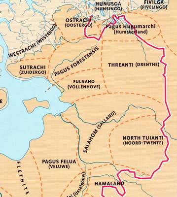 het Frankische rijk rond het jaar 800