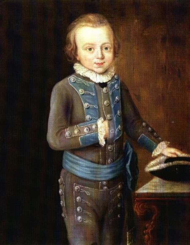 Coenraad Willem Sloet 1767-1849 geschilderd op 5-jarige leeftijd, in 1772