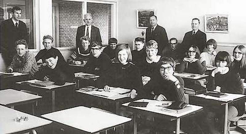 Klassefoto van de Chr. Mulo uit 1967